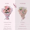 Gehäkelter Blumenstrauß, Blumenstrauß Künstlich - Rosen und Produktbild-Vorschau 5