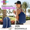 EllaTex Turnbeutel 37x46 cm – Gym Sack aus 100% Baumwolle Produktbild-Vorschau 2