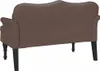 The back view of a brown Chesterfield sofa is shown against a white background. Náhľad obrázku produktu