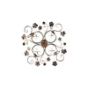 A decorative metal wall art piece with floral and vine motifs. Podgląd zdjęcia produktu