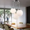 Hängeleuchte, 3 Flammig, Kugeln, Glas satiniert, D 51,5 cm Produktbild-Vorschau 3