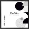 Cornice FRAMAI® 50x50 cm in MDF nero: cornice ecologica con Anteprima dell’immagine prodotto 1