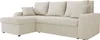 A beige sectional sofa with corduroy upholstery is shown against a white background. Náhled obrázku produktu