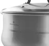 A close-up shot of a stainless steel pot with a lid. Náhled obrázku produktu