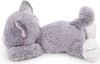 A plush toy cat lying on its side against a white background. Náhľad obrázku produktu