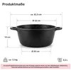 Kochtopf 9,5L Ø 32 cm – Hochwertiger Aluguss-Suppentopf mit Produktbild-Vorschau 2