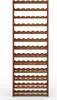 A tall, narrow wooden wine rack with multiple shelves. Produktbild-Vorschau