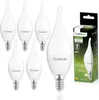 LUMILED 6 Stück LED Kerze Lampe BA35 E14 8W Ersetzt 60 Watt Produktbild-Vorschau 1