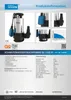 A collage of images showing a submersible pump, its details, and a performance graph. Anteprima dell’immagine prodotto