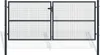 Doppelflügeliges Zauntor 3m OLGA H.130cm grau Produktbild-Vorschau 1