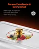 SucceBuy Chafing Dish Set aus Edelstahl 7,5L mit 4 Produktbild-Vorschau 3