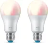 WiZ Smart Bulb E27 60W Äquivalent Dimmbar Weiß und Farbig Produktbild-Vorschau 1