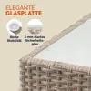 CASARIA® Tavolino da Giardino Esterno in Polyrattan Anteprima dell’immagine prodotto 5