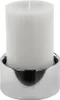 Fink Kerzenhalter SOBRIO DH 10x5 cm silber Produktbild-Vorschau 4