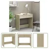 The Living Store Schreibtisch Sonoma-Eiche 80x40x75 cm Produktbild-Vorschau 1