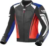 Berik Striper Evo Motorrad Lederjacke, schwarz/rot/blau, 50 Produktbild-Vorschau 1