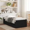 Bett mit Schubladen Schwarz 75x190 cm Produktbild-Vorschau 2