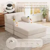 Divano letto MODFU rivestito in tessuto corduroy, divano Anteprima dell’immagine prodotto 6