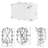 Hochwertige Abzweigdose / Industriebox / Leergehäuse / IP65 / grau mit Dichtungen / Premium-Qualität / 198x139x82 mm (8) Náhled obrázku produktu