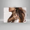 Bilder auf glas - Einteilig - Sand Frau Schmuck - 120x80cm Produktbild-Vorschau 3