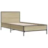 vidaXL Struttura letto rovere Sonoma 100x200 cm in legno e Anteprima dell’immagine prodotto 3