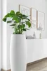 VIVANNO Bodenvase Fiberglas MAGNUM Rund, Weiß matt - 30x80 Produktbild-Vorschau 4