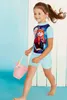 Mädchen UV Set Badebekleidung Badeanzug Schwimmen Sommer Produktbild-Vorschau 3
