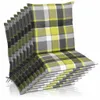 Beautissu 8er Set Sunny GR Niedriglehner Auflagen 100x50 cm Produktbild-Vorschau 1