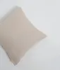 Dunkelbeige Baumwoll-Musselin Kissenbezug 40x40 für Produktbild-Vorschau 3