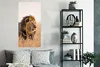 MuchoWow® Poster Löwe - Gras - Jagd 60x120 cm - Wandschmuck Produktbild-Vorschau 4