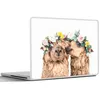 MuchoWow® Laptop Aufkleber Sticker Cover Alpaka - Blumen - Produktbild-Vorschau 6