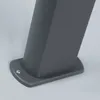 A close-up view of the base of a dark gray pole with a mounting plate and a screw. Anteprima dell’immagine prodotto