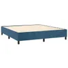 Boxspringbett mit Matratze & LED Dunkelblau 160x200 cm Samt Produktbild-Vorschau 4