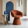 sweeek - Drehsessel 180° mit Baumwollbezug - Terracotta Produktbild-Vorschau 6