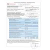 A declaration of performance document for a fireplace. Produktbild-Vorschau