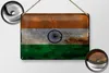 Blechschild Flagge Indien 30x20cm Flag of India Rost Produktbild-Vorschau 2