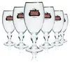 6x Stella Artois Bier Glas 0,5l Pokal Cup Tulpe Goldrand Produktbild-Vorschau 5