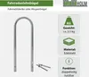 2 x Fahrradanlehnbügel 115 x 41 cm Edelstahl Ø 49 mm grau Produktbild-Vorschau 2