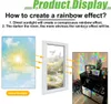 Suncatcher okenní samolepky duhový hranol obývací pokoj Náhled obrázku produktu 3