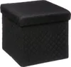 Bella Black 31x31 cm puf s úložným prostorem Náhled obrázku produktu 1