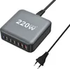 220 W nabíjecí stanice rozbočovač 6 portů USB-C nabíjecí Náhled obrázku produktu 1