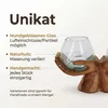 Doppel Windlicht Holzhand aus Suarholz mit 2 Glasgefäßen Produktbild-Vorschau 6