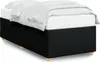 vidaXL Bettgestell ohne Matratze Schwarz 90x200 cm Stoff Produktbild-Vorschau 1