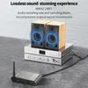 A wireless audio sender and receiver set connected to speakers and an amplifier. Náhľad obrázku produktu
