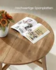 VASAGLE Couchtisch rund, 80 cm Wohnzimmertisch, konische Produktbild-Vorschau 4