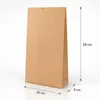 25 Stück | Papiertüten Braun 20 x 29 cm mit Kreuzboden Produktbild-Vorschau 3