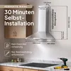 LEVIVO A+++ Dunstabzugshaube 60cm Umluft & Abluft mit 410 Produktbild-Vorschau 7
