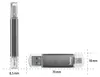 Hama USB-Stick Laeta Twin, USB 2.0, 64GB, Grau Produktbild-Vorschau 6