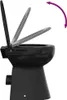 vidaXL Randloses WC 7 cm Extra Höhe Soft-Close Keramik Produktbild-Vorschau 7
