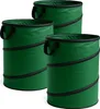 Wiltec 3x Leaf Sack round 100l Green Pop Up Foldable 600D Náhľad obrázku produktu 4